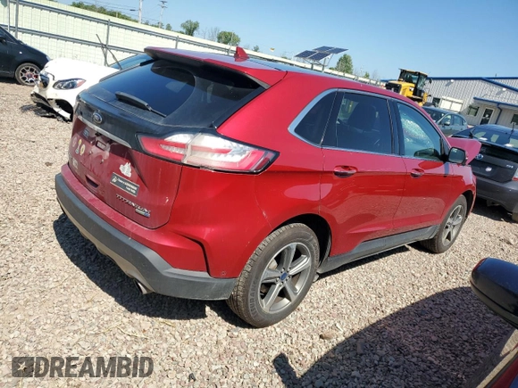 2020 Ford Edge Titanium with VIN 2FMPK4K93LBA02724, listed as a Copart auction lot 62760535 with 127,634 mi miles and Salvage title. Bid and sale history available at DreamBid. Image 3.