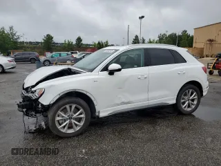 2023 Audi Q3 S line Premium with VIN WA1DECF30P1112026, listed as a Copart auction lot 59280255 with 41,950 mi miles and Salvage title. Bid and sale history available at DreamBid. Image 1.