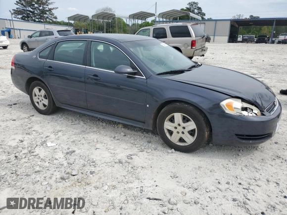 2009 Chevrolet Impala LS with VIN 2G1WB57K191131926, listed as a Copart auction lot 52684875 with 294,965 mi miles and Salvage Title. Bid and sale history available at DreamBid. Image 4.