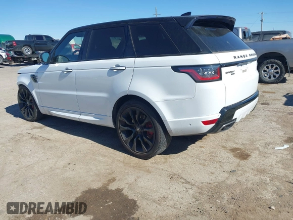 2021 Land Rover Range Rover Sport HST with VIN SALWS2RUXMA749869, listed as a IAAI auction lot 41315473 with 91,623 mi miles. Bid and sale history available at carsss.com. Image 3.