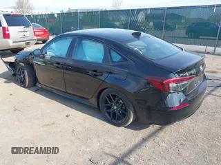2025 Honda Civic Sport with VIN 2HGFE2F50SH566900, listed as a IAAI auction lot 42072544 with 726 mi miles and . Bid and sale history available at DreamBid. Image 3.