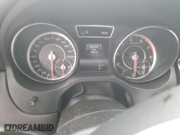 2015 Mercedes-Benz CLA 45 AMG with VIN WDDSJ5CB9FN164980, listed as a Copart auction lot 82649814 with 75,213 mi miles and Salvage Title. Bid and sale history available at DreamBid. Image 9.