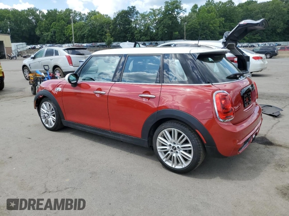 2016 MINI Hardtop 4 Door S with VIN WMWXU3C57G2D28848, listed as a Copart auction lot 66030565 with 34,448 mi miles and Salvage title. Bid and sale history available at DreamBid. Image 2.