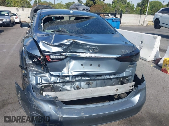 2018 Infiniti Q50 Luxe with VIN JN1EV7AP6JM363685, listed as a IAAI auction lot 42246139 with 42,375 mi miles and . Bid and sale history available at DreamBid. Image 6.