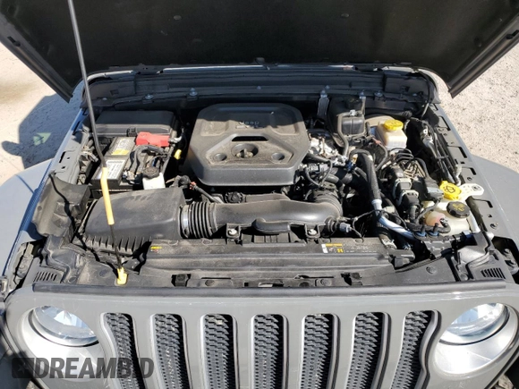 2021 Jeep Wrangler Unlimited Sahara High Altitude with VIN 1C4HJXEN0MW506203, listed as a Copart auction lot 76862614 with 44,558 mi miles and Salvage title. Bid and sale history available at DreamBid. Image 11.