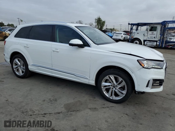 2024 Audi Q7 Premium Plus with VIN WA1LXBF73RD005671, listed as a Copart auction lot 55644265 with 17,711 mi miles and Clean title. Bid and sale history available at DreamBid. Image 4.