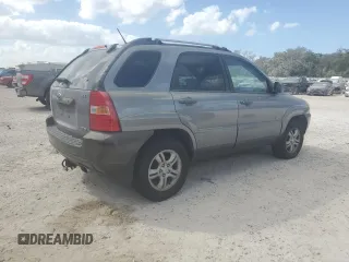 2005 Kia Sportage LX with VIN KNDJE723757076660, listed as a Copart auction lot 86119444 with 106,000 mi miles and Clean Title. Bid and sale history available at carsss.com. Image 3.