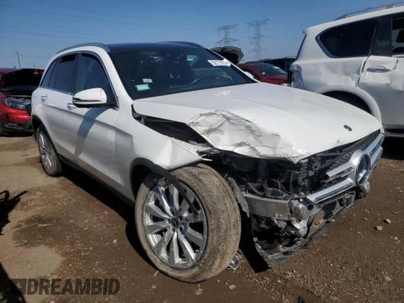 2020 Mercedes-Benz GLC with VIN W1N0G8EB6LF797451, listed as a Copart auction lot 52177575 with 22,831 mi miles and Salvage Title. Bid and sale history available at carsss.com. Image 4.