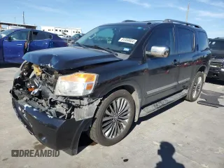2015 Nissan Armada Platinum z VIN 5N1BA0NF0FN603640, wystawiony jako Copart lot #81358654 z przebiegiem 149 317 mil mil oraz Szkoda całkowita • Salvage title. Historia ofert i sprzedaży dostępna na DreamBid. Obrazek 1.