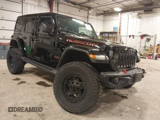 2021 Jeep Wrangler Unlimited Rubicon with VIN 1C4HJXFGXMW531982, listed as a IAAI auction lot 41429483 with 32,753 mi miles. Bid and sale history available at carsss.com. Image 1.