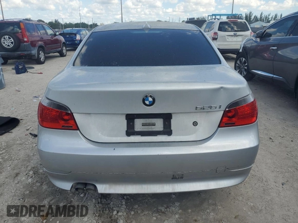 2007 BMW 5 Series 525i with VIN WBANE53517CY04776, listed as a Copart auction lot 50913105 with 154,097 mi miles and Clean Title. Bid and sale history available at carsss.com. Image 6.