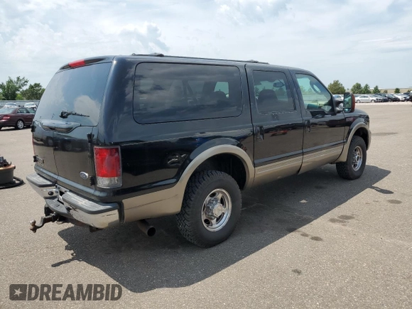 2005 Ford Excursion Eddie Bauer z VIN 1FMSU45P25EA74441, wystawiony jako Copart lot #64577505 z przebiegiem 253 179 mil mil oraz Czysty tytuł • Clean title. Historia ofert i sprzedaży dostępna na DreamBid. Obrazek 3.