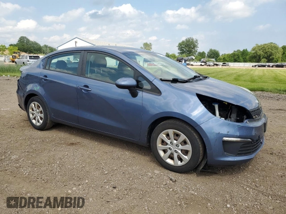 2016 Kia Rio LX with VIN KNADM4A35G6674946, listed as a Copart auction lot 56012124 with 110,647 mi miles and Salvage Title. Bid and sale history available at carsss.com. Image 4.