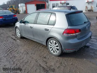 2013 Volkswagen Golf TDI w/Sunroof & Nav with VIN WVWNM7AJ6DW042511, listed as a IAAI auction lot 41464525 with 107,378 mi miles. Bid and sale history available at carsss.com. Image 3.