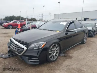 2019 Mercedes-Benz S-Class S 560 with VIN WDDUG8DBXKA471969, listed as a IAAI auction lot 41305721 with 65,215 mi miles. Bid and sale history available at carsss.com. Image 2.