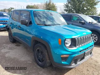 2021 Jeep Renegade Sport with VIN ZACNJCABXMPM46996, listed as a IAAI auction lot 41285728 with 34,266 mi miles and . Bid and sale history available at DreamBid. Image 1.