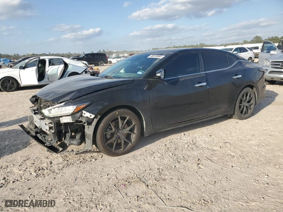2020 Nissan Maxima SL with VIN 1N4AA6DV4LC373559, listed as a Copart auction lot 48618565 with 87,850 mi miles and Salvage Title. Bid and sale history available at carsss.com. Image 1.