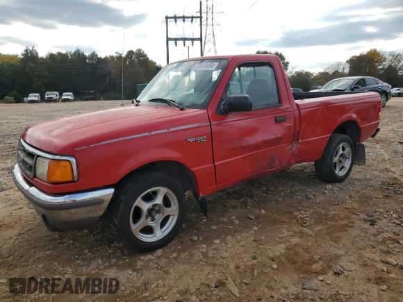 1996 Ford Ranger Splash with VIN 1FTCR10X8TUD57798, listed as a Copart auction lot 77613494 with 180,150 mi miles and Salvage Title. Bid and sale history available at carsss.com. Image 1.