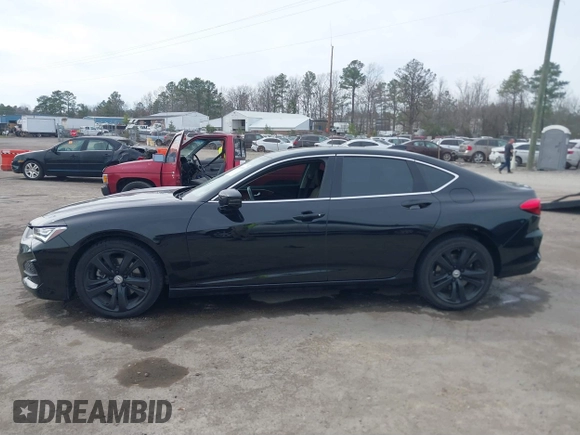 2021 Acura TLX w/Technology Package with VIN 19UUB6F48MA004162, listed as a IAAI auction lot 41815089 with 48,692 mi miles. Bid and sale history available at carsss.com. Image 14.