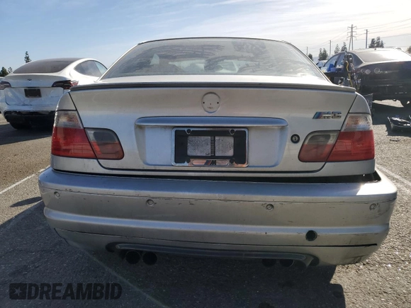 2002 BMW 3 Series M3 with VIN WBSBL93472JR17641, listed as a Copart auction lot 78498394 with 132,972 mi miles and Salvage Title. Bid and sale history available at DreamBid. Image 6.