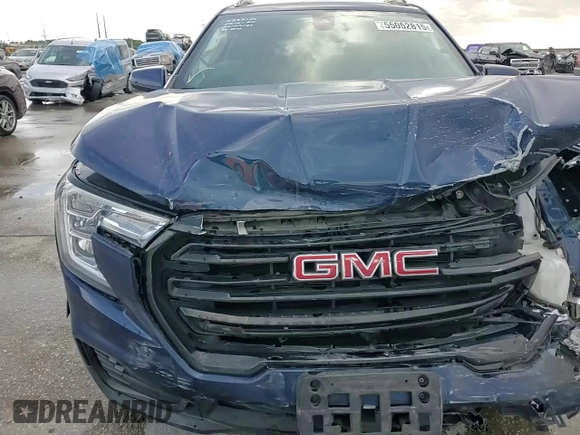 2022 GMC Terrain SLE with VIN 3GKALMEV7NL246663, listed as a Copart auction lot 55052815 with Not provided miles and Salvage title. Bid and sale history available at DreamBid. Image 14.
