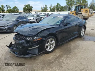 2018 Ford Mustang EcoBoost with VIN 1FA6P8TH7J5108423, listed as a Copart auction lot 77252313 with 95,252 mi miles and Salvage Title. Bid and sale history available at carsss.com. Image 1.