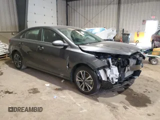 2024 Kia Forte LX with VIN 3KPF24AD3RE733497, listed as a Copart auction lot 46196015 with 14,496 mi miles and Salvage Title. Bid and sale history available at carsss.com. Image 4.