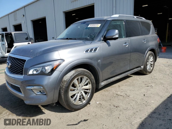 2017 Infiniti QX80 with VIN JN8AZ2NE1H9154321, listed as a Copart auction lot 54589335 with Not provided miles and Clean title. Bid and sale history available at DreamBid. Image 1.
