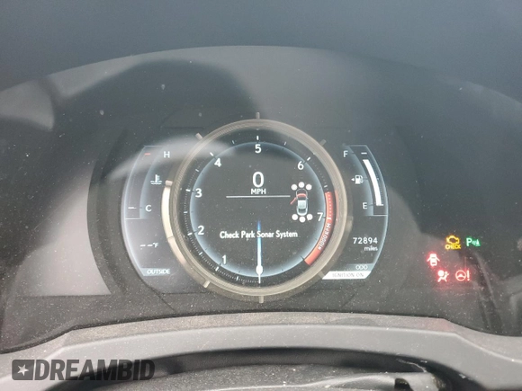 2015 Lexus RC 350 F Sport with VIN JTHSE5BC1F5002106, listed as a Copart auction lot 48820535 with 72,894 mi miles and Salvage title. Bid and sale history available at DreamBid. Image 9.