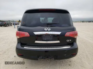 2012 Infiniti QX56 7-passenger with VIN JN8AZ2NE5C9016354, listed as a Copart auction lot 53390775 with 209,990 mi miles and Salvage Title. Bid and sale history available at carsss.com. Image 6.