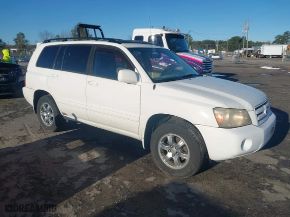 2006 Toyota Highlander w/3rd Row with VIN JTEEP21A660159923, listed as a IAAI auction lot 41861857 with 241,089 mi miles. Bid and sale history available at carsss.com. Image 1.
