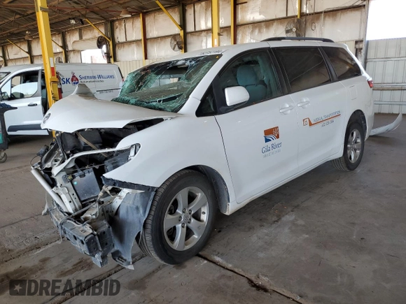 2017 Toyota Sienna LE Auto Access Seat with VIN 5TDKZ3DC9HS874165, listed as a Copart auction lot 52757194 with Not provided miles and Salvage title. Bid and sale history available at DreamBid. Image 1.