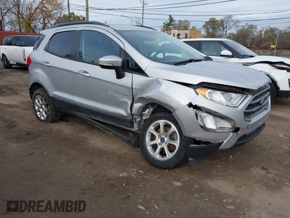 2018 Ford EcoSport SE with VIN MAJ6P1UL8JC190197, listed as a IAAI auction lot 40958854 with 17,584 mi miles. Bid and sale history available at carsss.com. Image 1.