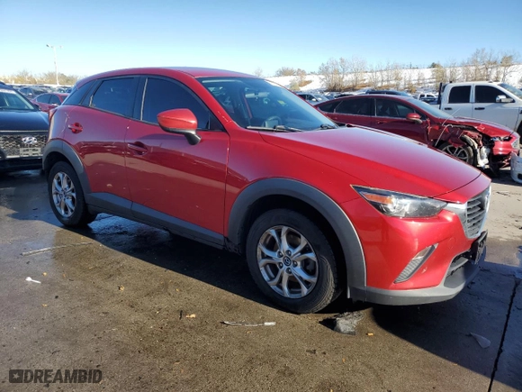 2017 Mazda CX-3 Sport with VIN JM1DKFB73H0161396, listed as a Copart auction lot 79972614 with 90,221 mi miles and Salvage Title. Bid and sale history available at carsss.com. Image 4.