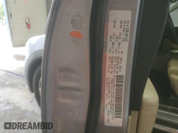 2015 Dodge Durango Limited with VIN 1C4RDJDG0FC826833, listed as a Copart auction lot 61361515 with 141,328 mi miles and Salvage title. Bid and sale history available at DreamBid. Image 14.