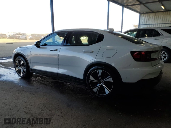 2023 Polestar 2 with VIN YSMEG3KA8PL159368, listed as a Copart auction lot 75434814 with 17,214 mi miles and Non Repairable. Bid and sale history available at carsss.com. Image 2.