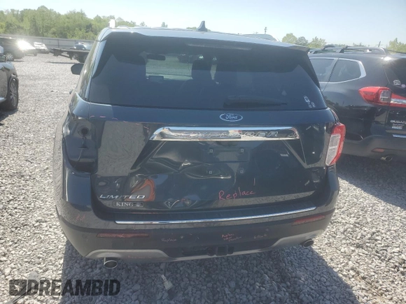 2022 Ford Explorer Limited with VIN 1FMSK7FH5NGA64411, listed as a Copart auction lot 53091785 with 49,971 mi miles and Salvage Title. Bid and sale history available at carsss.com. Image 6.