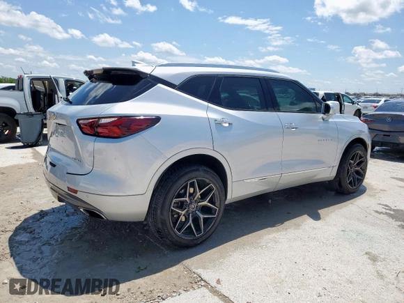 2019 Chevrolet Blazer Premier with VIN 3GNKBFRS4KS621836, listed as a Copart auction lot 54192215 with 107,979 mi miles and Clean title. Bid and sale history available at DreamBid. Image 3.
