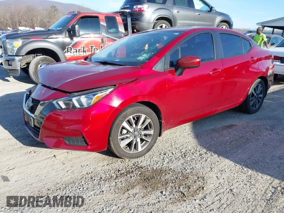 2021 Nissan Versa SV with VIN 3N1CN8EV8ML923422, listed as a IAAI auction lot 41502007 with 54,251 mi miles and . Bid and sale history available at DreamBid. Image 18.