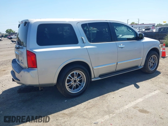 2006 Infiniti QX56 with VIN 5N3AA08C96N807020, listed as a IAAI auction lot 42195989 with 252,405 mi miles and . Bid and sale history available at DreamBid. Image 4.