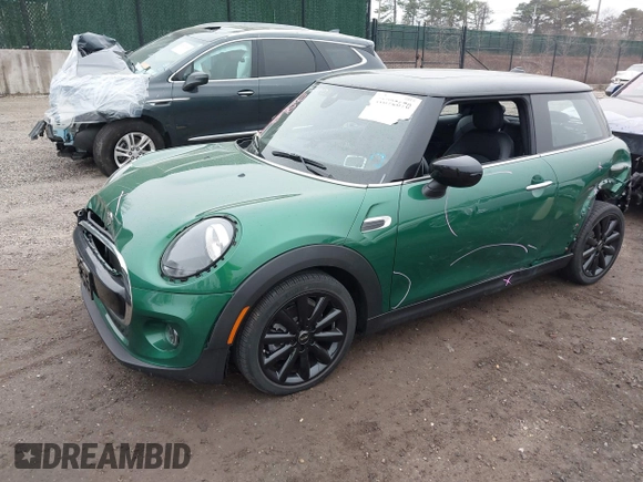 2021 MINI Hardtop Cooper with VIN WMWXR3C09M2N45834, listed as a IAAI auction lot 41892670 with 10,512 mi miles and . Bid and sale history available at DreamBid. Image 18.