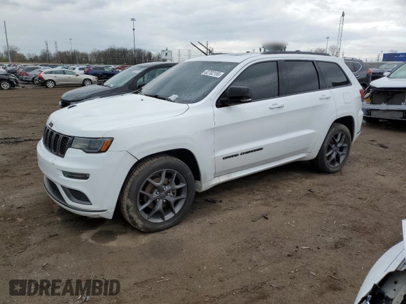 2020 Jeep Grand Cherokee Limited X z VIN 1C4RJFBG1LC418717, wystawiony jako Copart lot #52702155 z przebiegiem 44 791 mil mil oraz Szkoda całkowita • Salvage title. Historia ofert i sprzedaży dostępna na DreamBid. Obrazek 1.