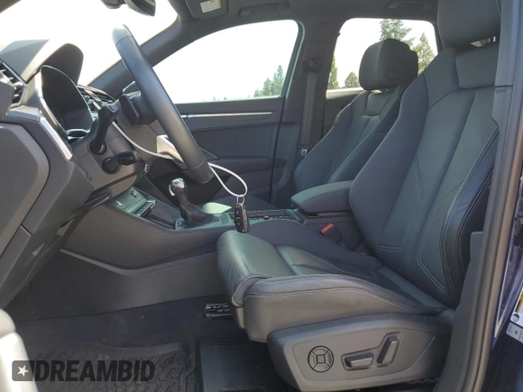 2023 Audi Q3 S line Premium Plus with VIN WA1EECF34P1117590, listed as a Copart auction lot 57404685 with 14,486 mi miles and Salvage title. Bid and sale history available at DreamBid. Image 7.