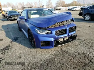 2025 BMW M2 with VIN 3MF23DM03S8E95026, listed as a Copart auction lot 42879435 with 6,399 mi miles and Salvage Title. Bid and sale history available at carsss.com. Image 11.