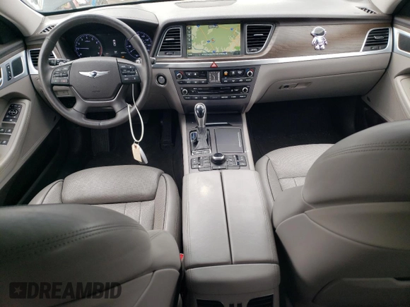 2017 Genesis G80 3.8L with VIN KMHGN4JE8HU211903, listed as a Copart auction lot 52516145 with 86,897 mi miles and Salvage title. Bid and sale history available at DreamBid. Image 8.