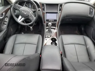 2018 Infiniti Q50 Luxe with VIN JN1EV7AP7JM366935, listed as a Copart auction lot 59781175 with 35,905 mi miles and Salvage title. Bid and sale history available at DreamBid. Image 8.