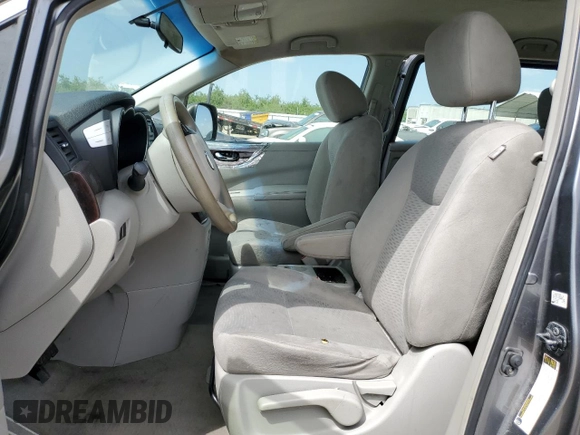 2014 Nissan Quest SV with VIN JN8AE2KP0E9107827, listed as a Copart auction lot 53462535 with Not Provided miles and Clean Title. Bid and sale history available at carsss.com. Image 7.