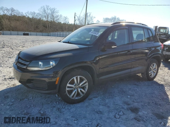 2017 Volkswagen Tiguan S with VIN WVGAV7AX0HK023767, listed as a Copart auction lot 88300635 with 135,547 mi miles and Clean title. Bid and sale history available at DreamBid. Image 1.