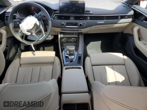 2024 Audi A5 Sportback S line Prestige z VIN WAUEACF51RA122846, wystawiony jako Copart lot #50018975 z przebiegiem Nie podano mil oraz Szkoda całkowita • Salvage title. Historia ofert i sprzedaży dostępna na DreamBid. Obrazek 8.