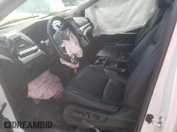 2024 Honda Odyssey Touring with VIN 5FNRL6H84RB014767, listed as a Copart auction lot 57070935 with Not provided miles and Salvage title. Bid and sale history available at DreamBid. Image 7.